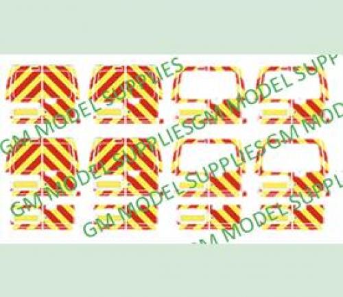 Transit Connect Rear Decal Conversion Kit 'Yellow/Red Chevrons'